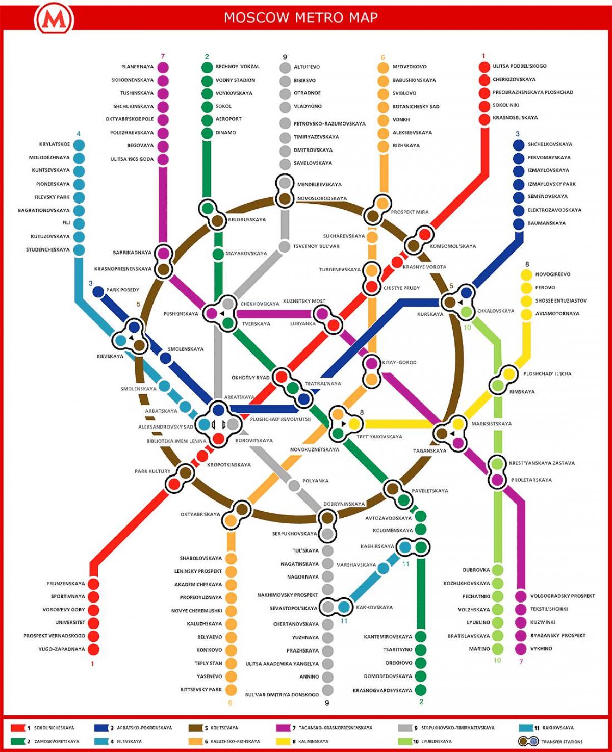 Москва карта метро в Росії