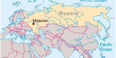 Москва на карті Росії