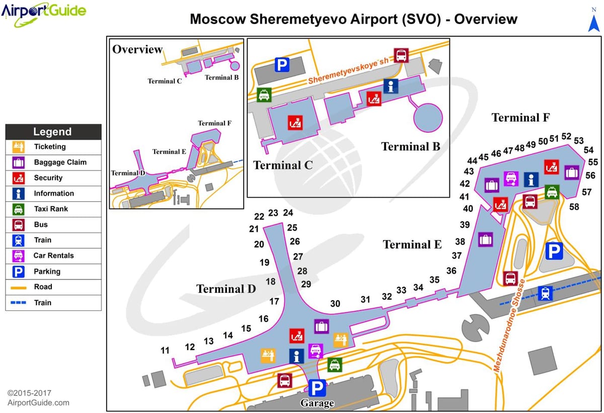 Термінал шереметьєво карта