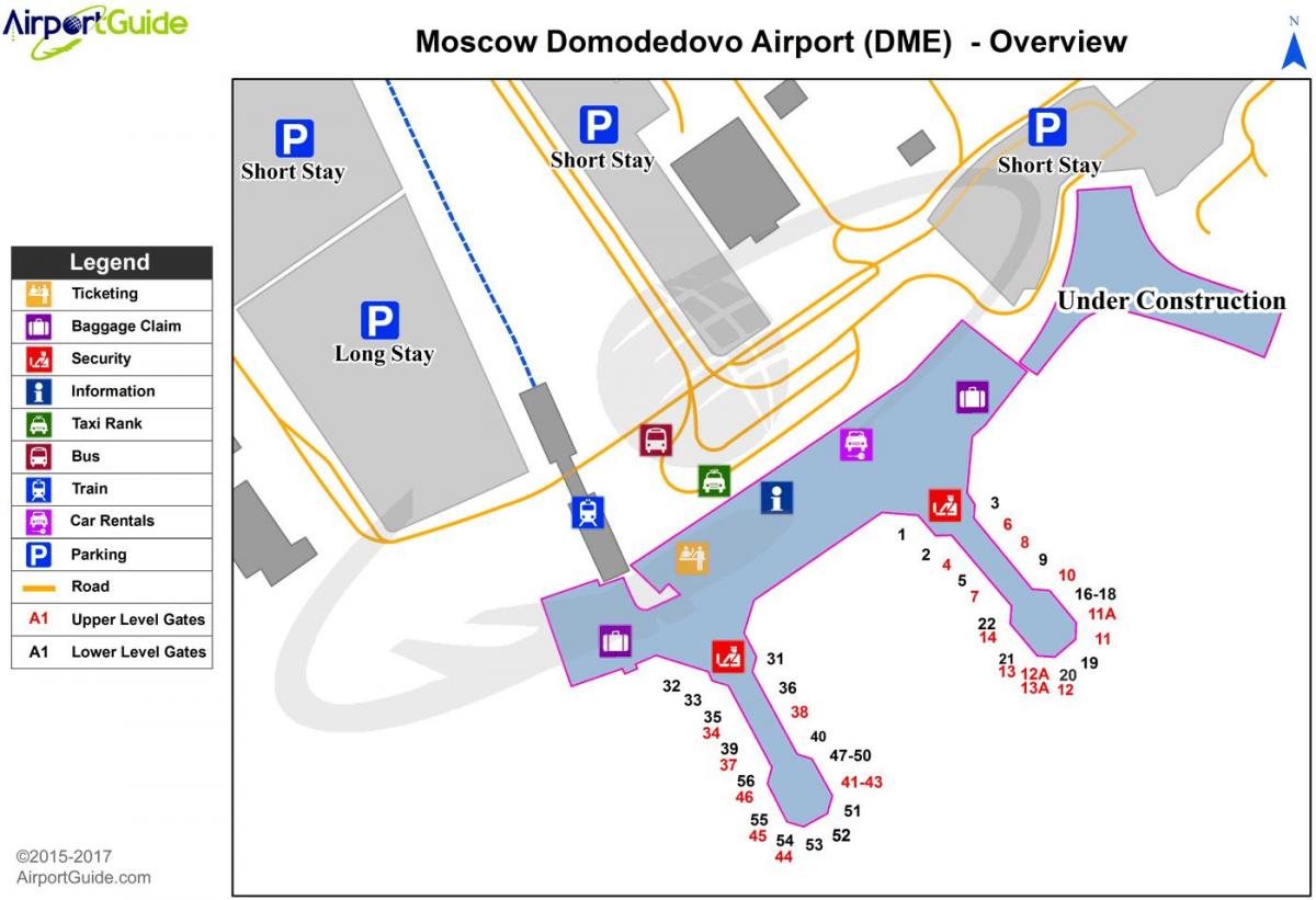 карта аеропорту DME