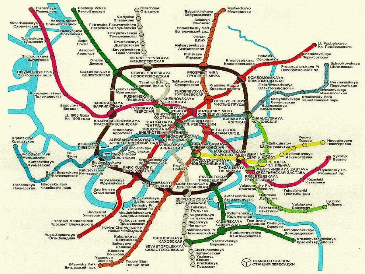 Москва Залізничний карта