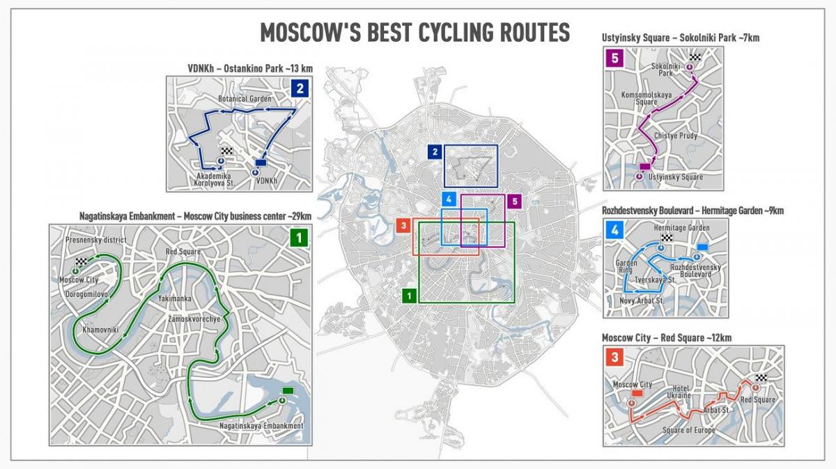 Москва велосипедна карті