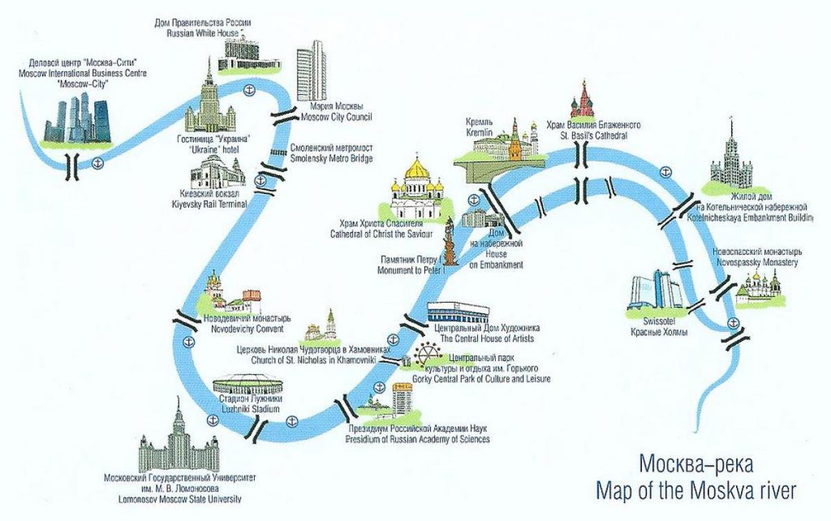Річка Москва на карті