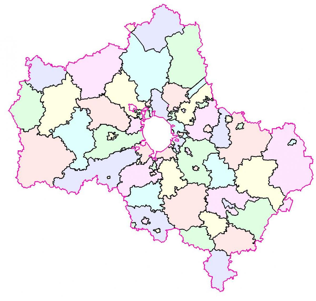 Москва область карта