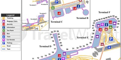 Московський аеропорт Шереметьєво карта
