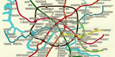 Москва Залізничний карта