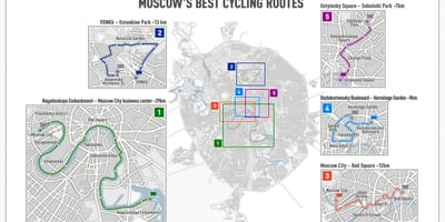 Москва велосипедна карті