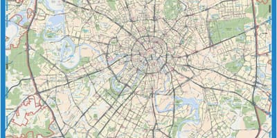 Москва географічна карта