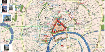Карта Москви тяжіння