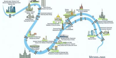 Річка Москва на карті