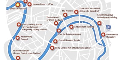 Москва човні карті