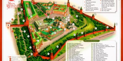 Кремль карті Москви