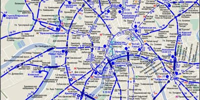 Карта Москви тролейбус