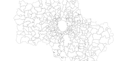 Москва муніципалітети карті