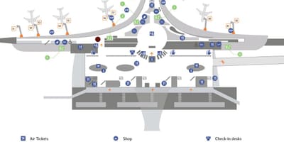 Аеропорт Шереметьєво карта терміналу D