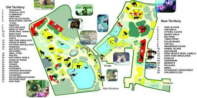 Карта Московського зоопарку