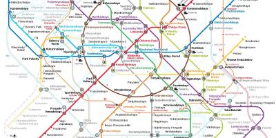 Метро карта Москви