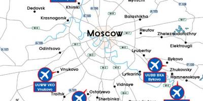 Карта московських аеропортів
